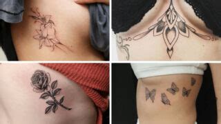 simple under breast tattoo designs|23 Under Breast Tattoo Ideas For The Bravest。